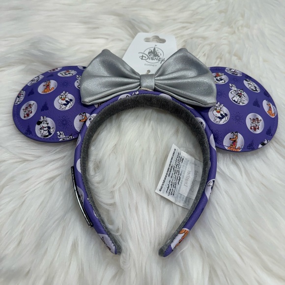 Disney Minnie Ear Headband Disney100 Mickey And Friends Castle Icons Purple NWT - Picture 5 of 8